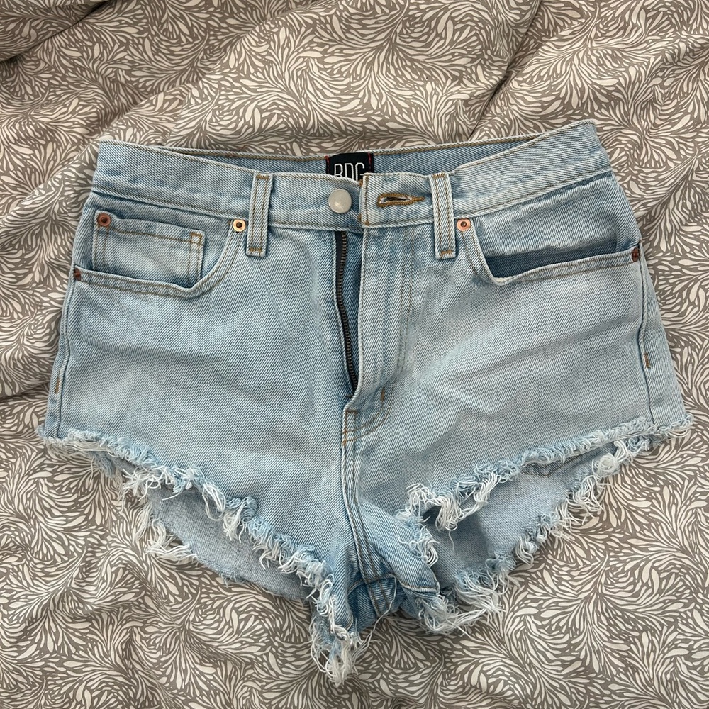 BDG Light Blue Denim Shorts